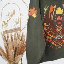 Reena Shop habla por ti - Sudadera Búho Verde militar