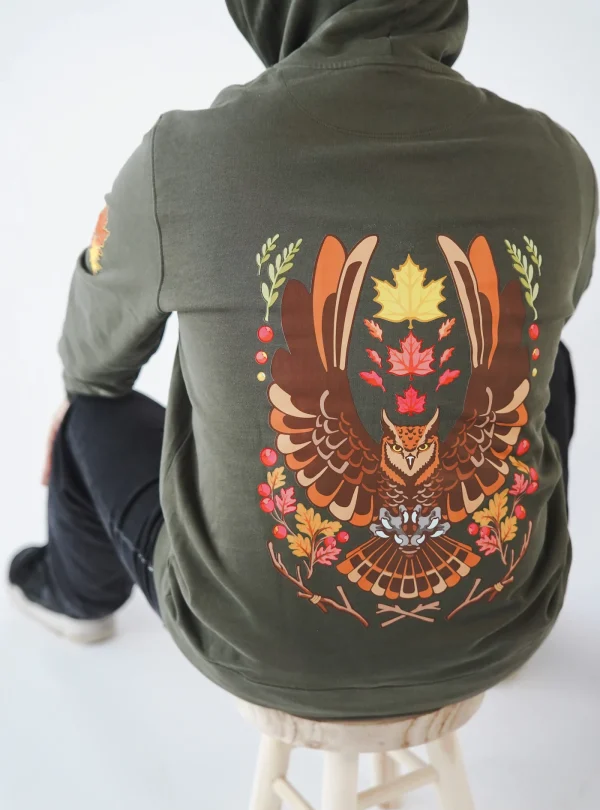 Reena Shop habla por ti - Sudadera Búho Verde militar Reena Shop habla por ti - Sudadera Búho Verde militar